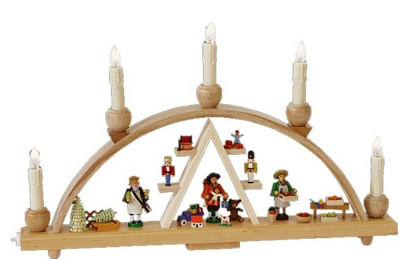 Richard Gläser Schwibbogen Seiffener Weihnachtsmarkt