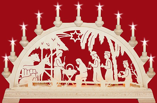 Taulin Schwibbogen Christgeburt im Haus 