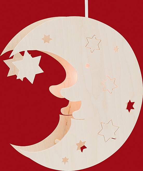 Taulin Beleuchtetes Fensterbild Mond