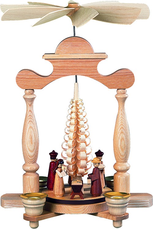 Kleinkunst Müller Pyramide Christi Geburt mit Spanbaum