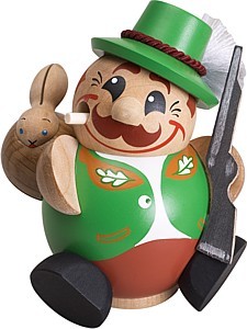 Seiffener Volkskunst eG Kugelräucherfigur Jäger
