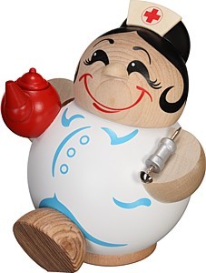 Seiffener Volkskunst eG Kugelräucherfigur Schwester