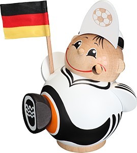 Seiffener Volkskunst eG Kugelräucherfigur Fußballfan