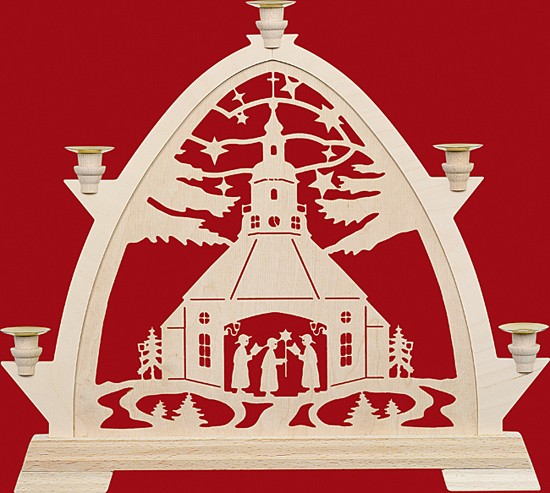 Taulin Kleine gotische Bögen für Wachskerzen Seiffener Kirche