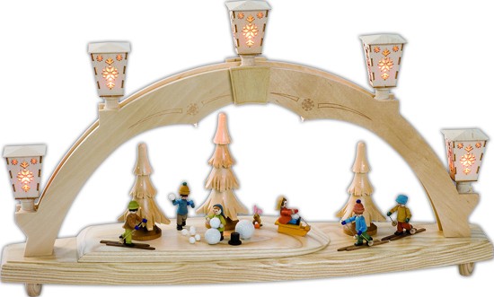 Richard Glässer Schwibbogen Winterwald 220 V