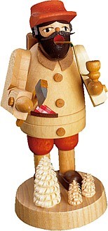 Richard Glässer Mini-Räuchermann Waldarbeiter