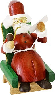 Richard Glässer Räuchermann Weihnachtsmann im Sessel