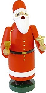 Richard Glässer Räuchermann Weihnachtsmann mit Glocke