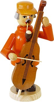 Richard Glässer Räuchermann Bassgeiger