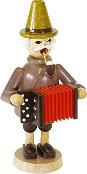 Richard Glässer Räuchermann Harmonikaspieler