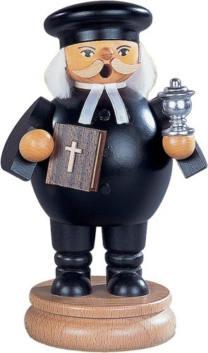 Kleinkunst Müller Räuchermännchen evangelischer Pfarrer