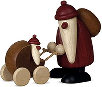 Björn Köhler Weihnachtsmann mit Kinderwagen