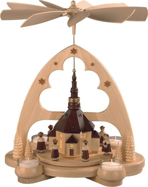 Kleinkunst Müller Bogenpyramide Seiffener Kirche