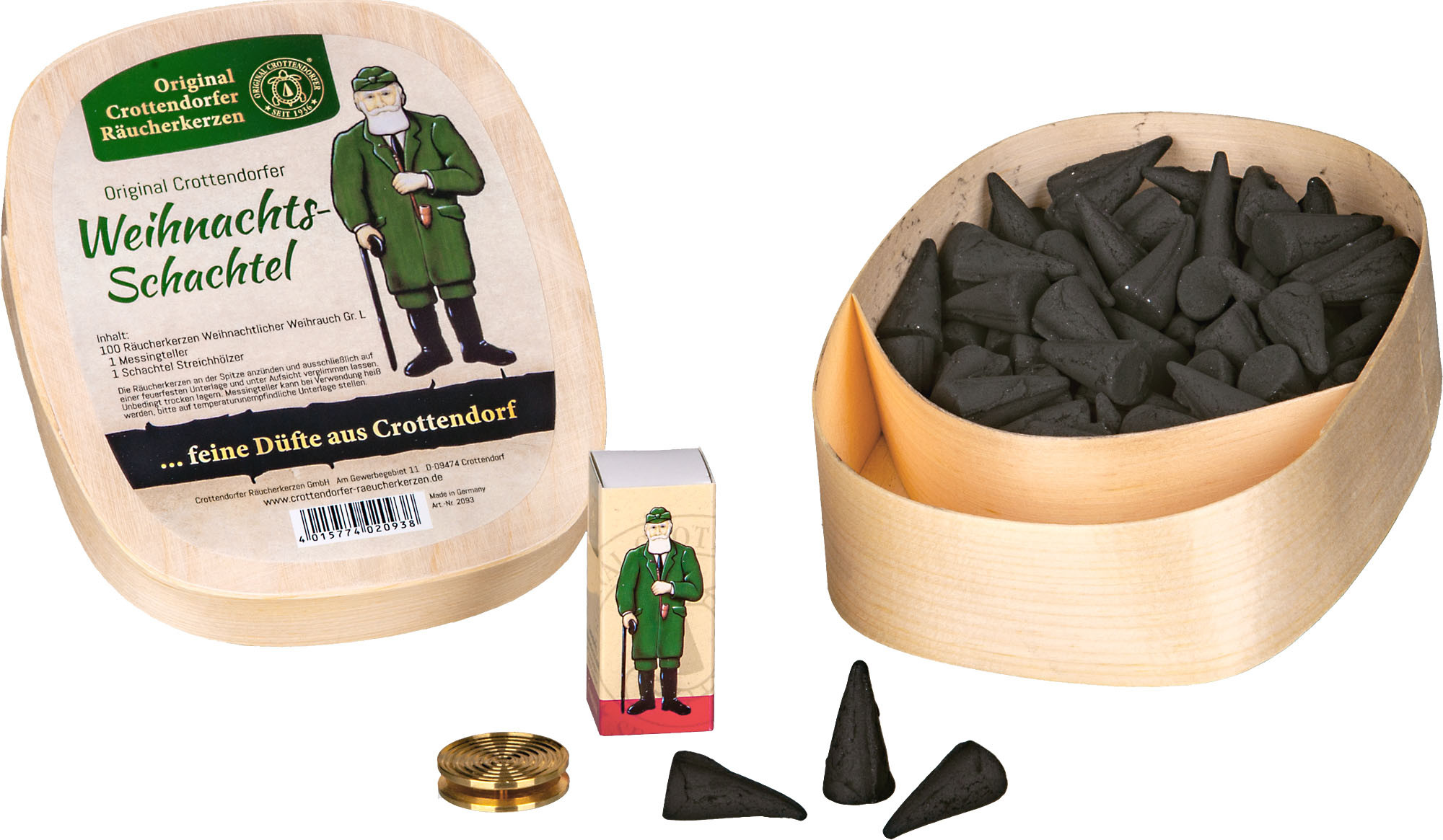 Crottendorfer Geschenkset Spanschachtel Weihnachtsschachtel