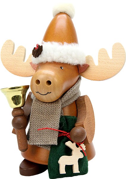 Christian Ulbricht Räuchermann Elch Weihnachtsmann natur