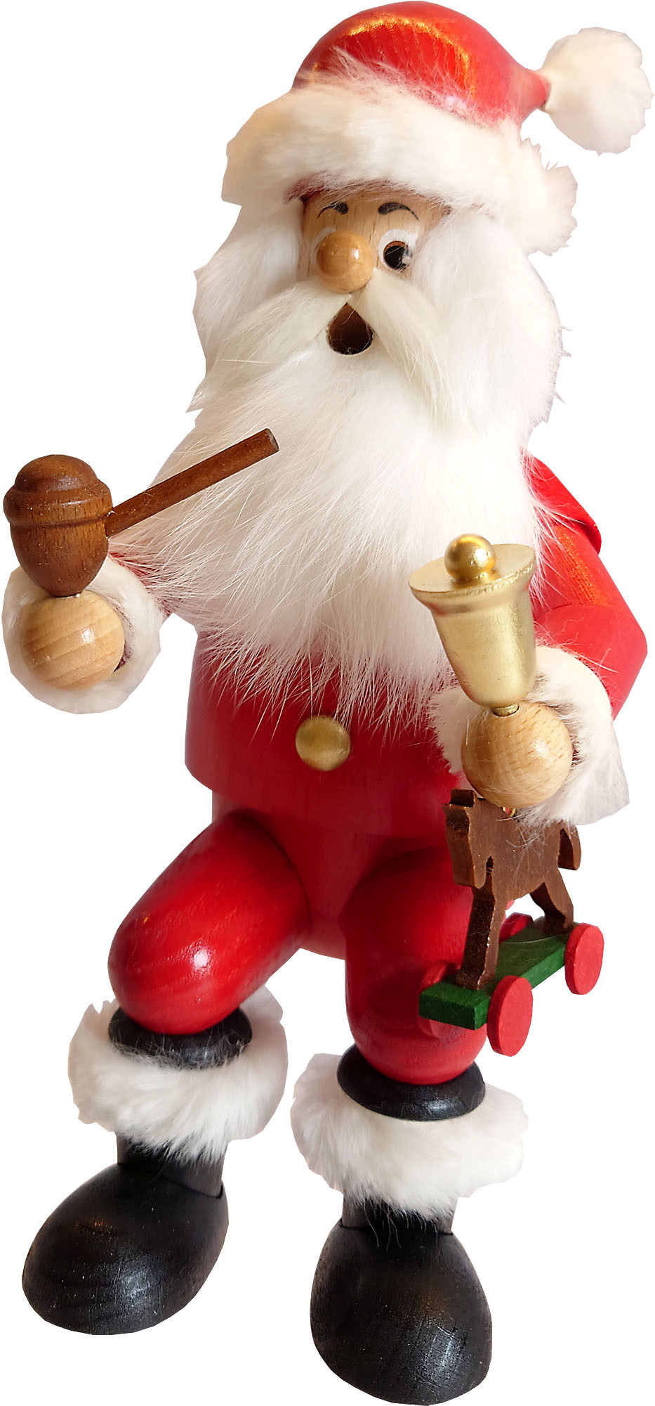 Drechselwerkstatt Uhlig Räuchermann - Kantenhocker Weihnachtsmann