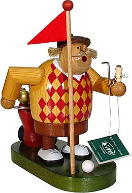 KWO Räuchermännchen Golfspieler