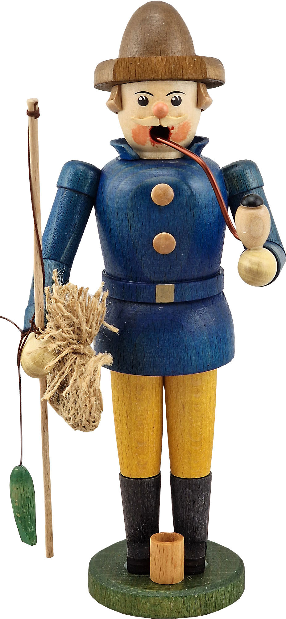 Hänel Räuchermann Angler, farbig