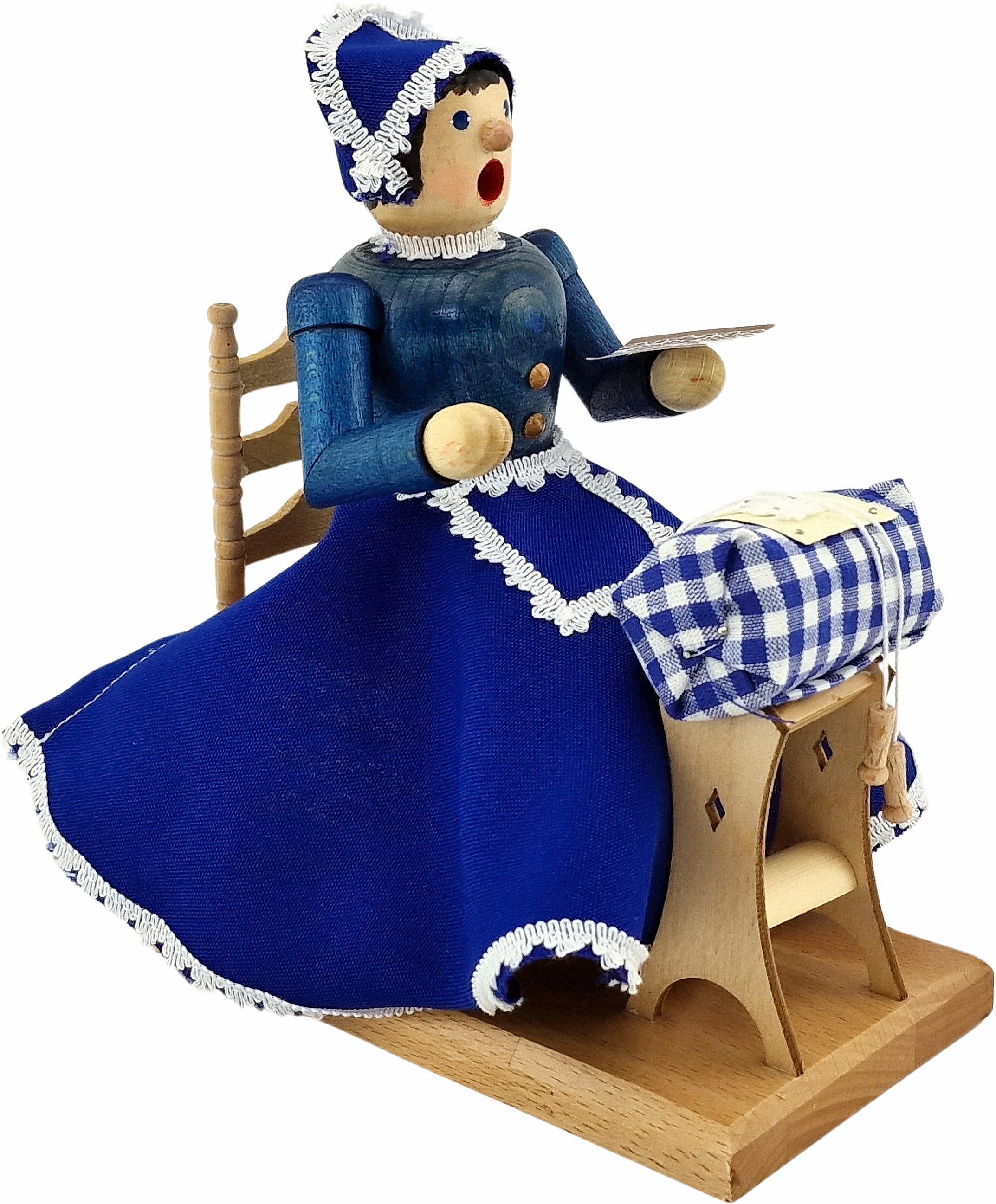 Hänel Räuchermann Klöpplerin, blau