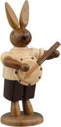 Ellmann Hasenmusikant mit Banjo / natur