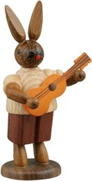 Ellmann Hasenmusikant mit Gitarre / natur