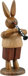 Ellmann Hasenmusikant mit Klarinette / natur