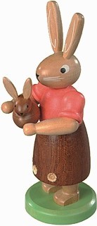 Kleinkunst Müller Hasenmutter mit Kind