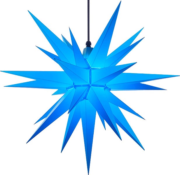 Herrnhuter Stern A7 für Außen, blau - 68 cm
