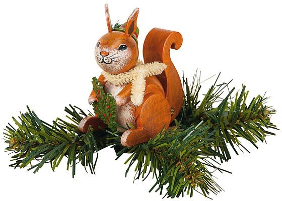 Hubrig Volkskunst Baumclipser Eichhörnchen
