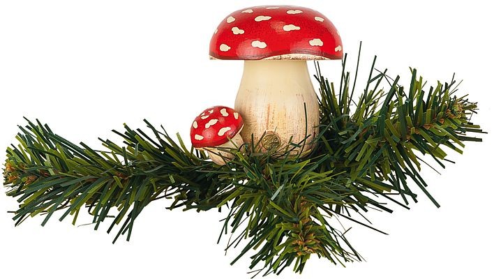 Hubrig Volkskunst Baumclipser Fliegenpilz
