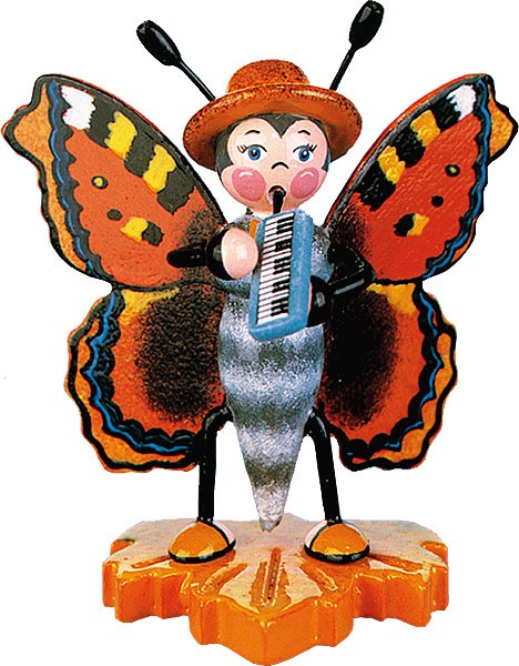 Hubrig Volkskunst Käfer - Schmetterling Großer Fuchs - Melodika