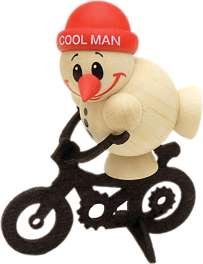 Holzfigur Cool Man - BMX Balance