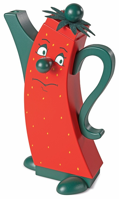 Kleinkunst Müller Räucherfigur Erdbeere modern