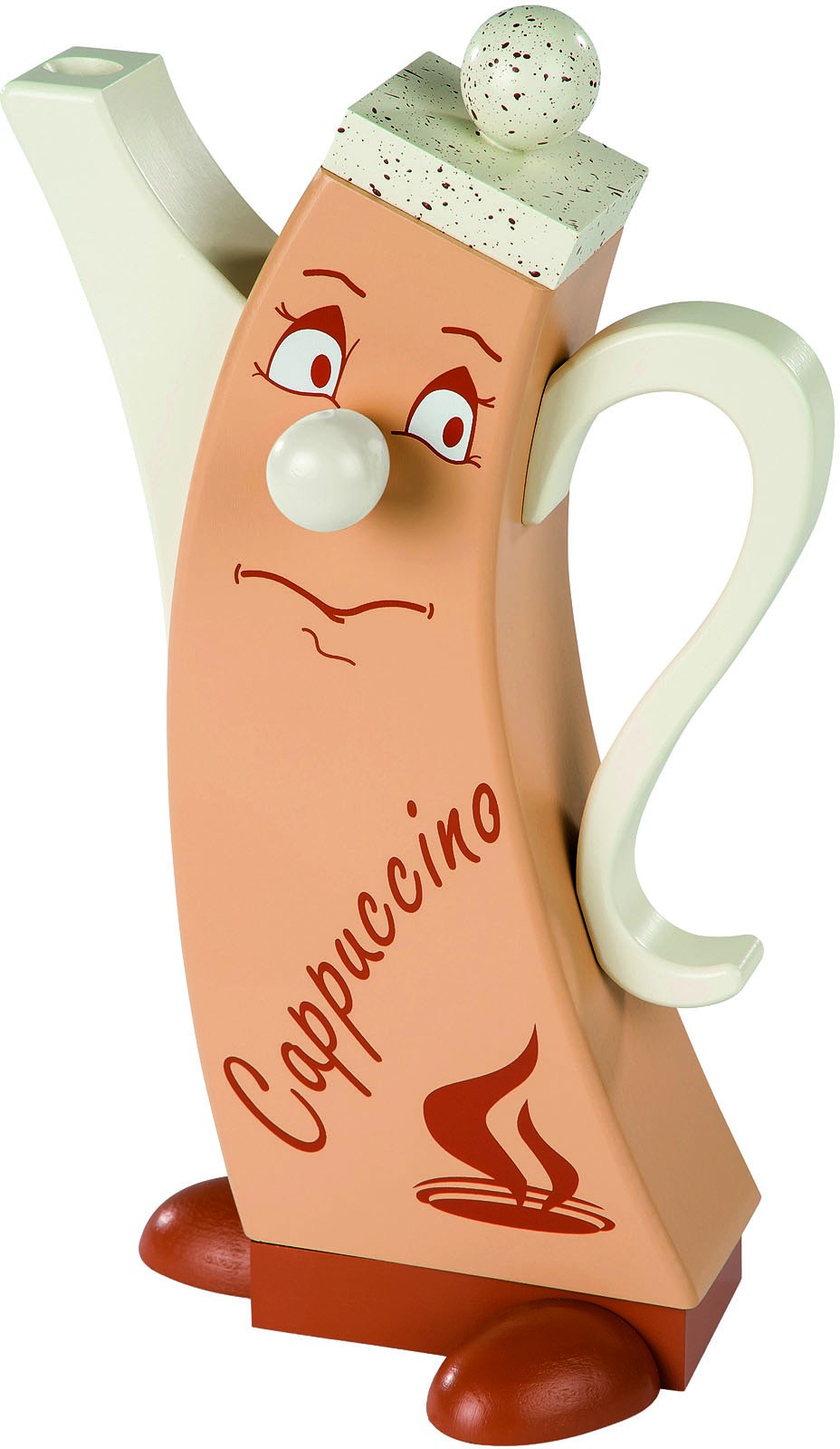 Kleinkunst Müller Räucherfigur Cappuccino, modern