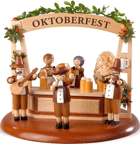 Kleinkunst Müller Motivplattform für elektr. Spieldosen Oktoberfest, 13cm