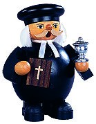 Kleinkunst Müller Räuchermann evangelischer Pfarrer, klein