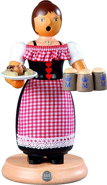 Räucherfrau Oktoberfest-Kellnerin, groß