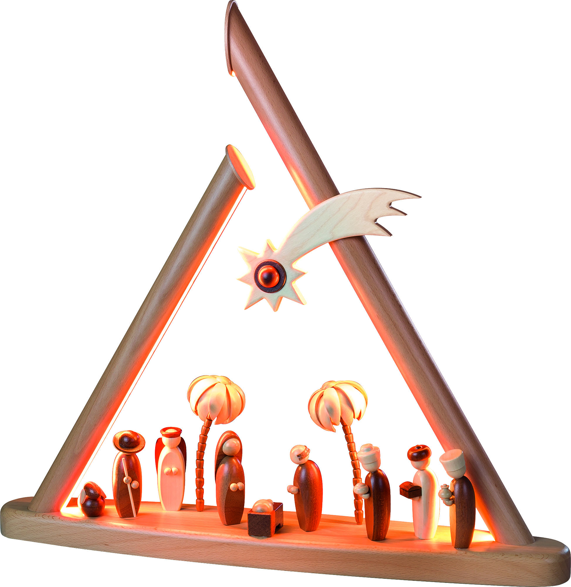 Moderne Lichterspitze Heilige Familie, natur