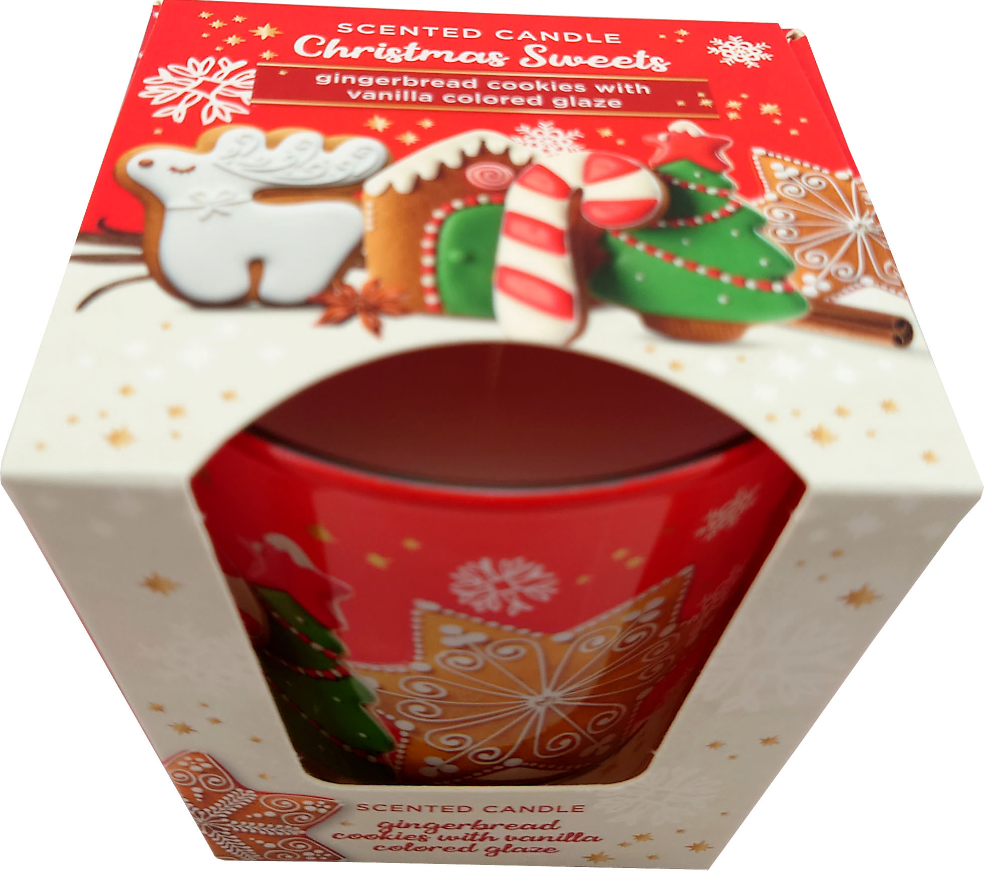 KNOX Duftkerze im Glas, Christmas Sweets - gingerbread cookies with vanilla colored glaze