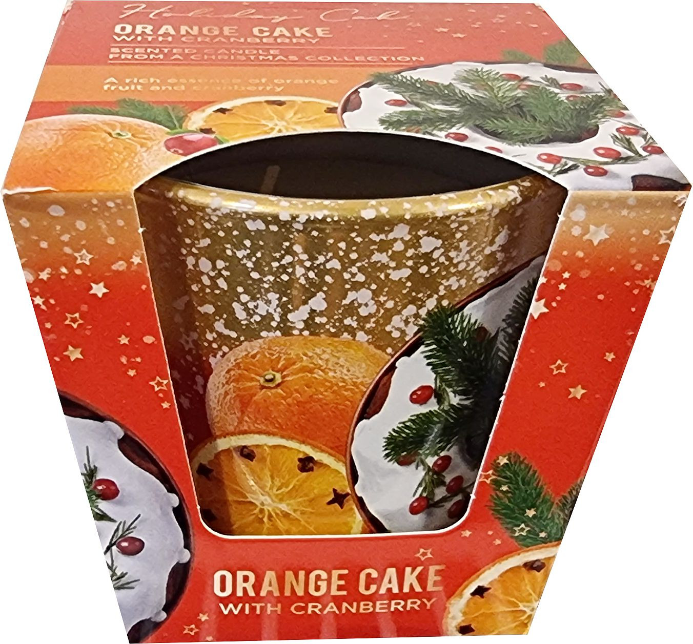 KNOX Duftkerze im Glas Holiday Cakes - Orangenkekse mit Cranberry