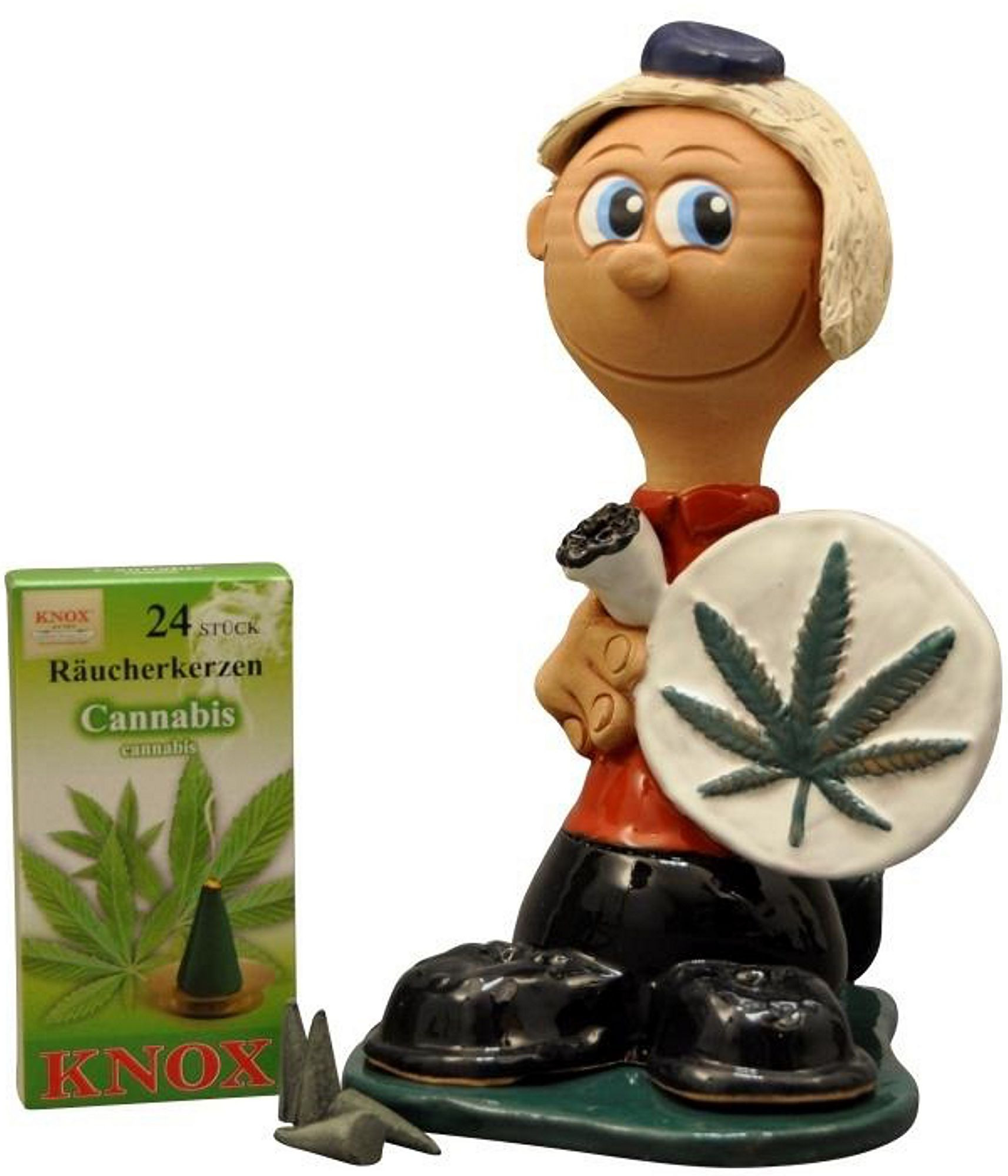 Knox Geschenkkarton Marihuana 27cm - weiß