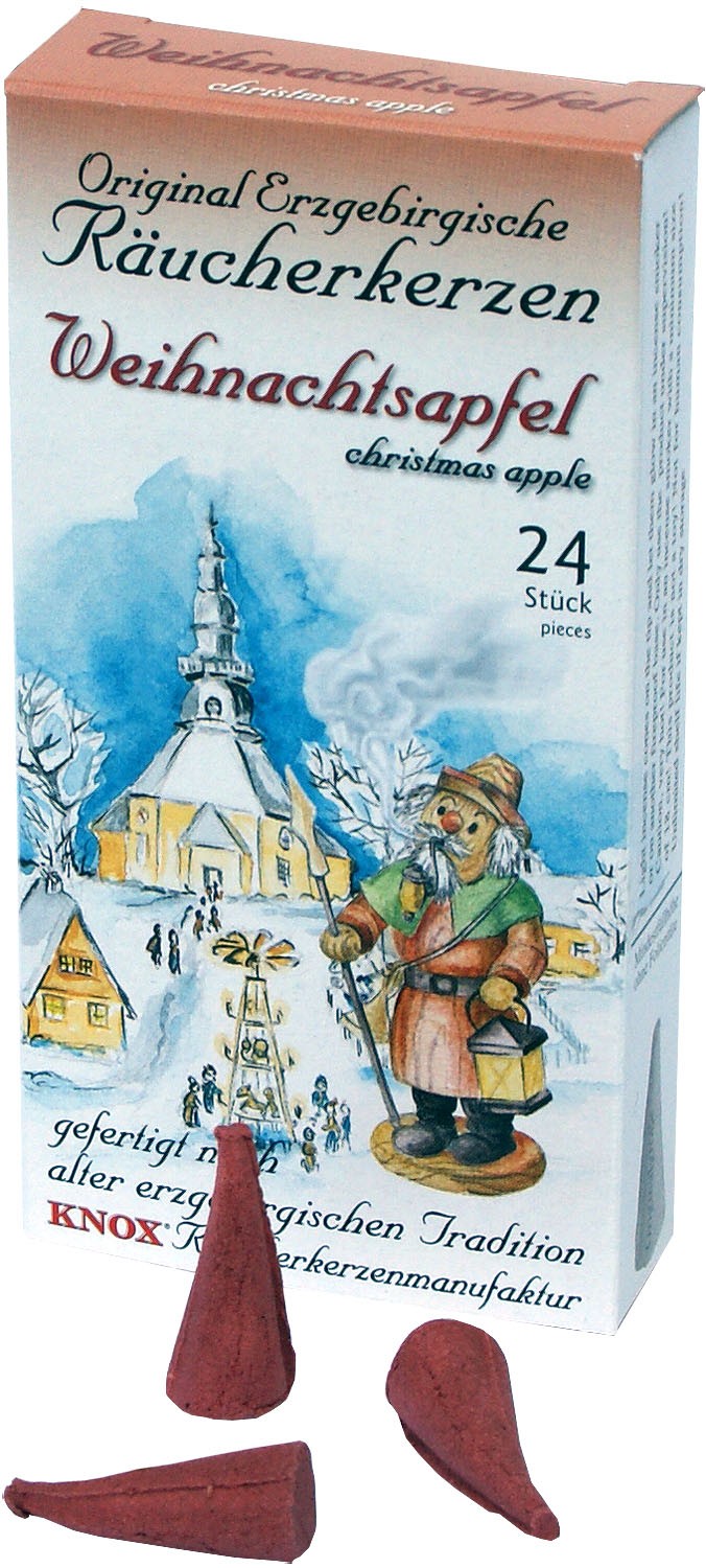 KNOX original erzgebirgische Räucherkerzen - Weihnachtsapfel