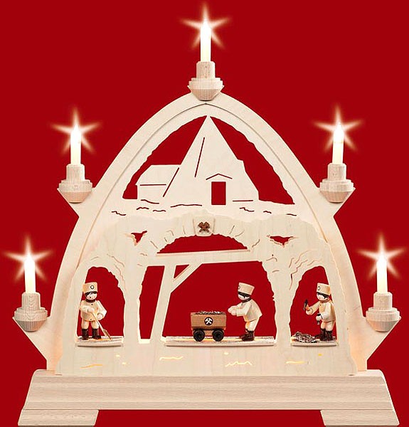 Taulin Kleine gotische Bögen Bergbau - mit Figuren
