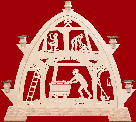 Taulin Kleine gotische Bögen für Wachskerzen Bergbau