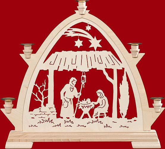 Taulin Kleine gotische Bögen für Wachskerzen Stall