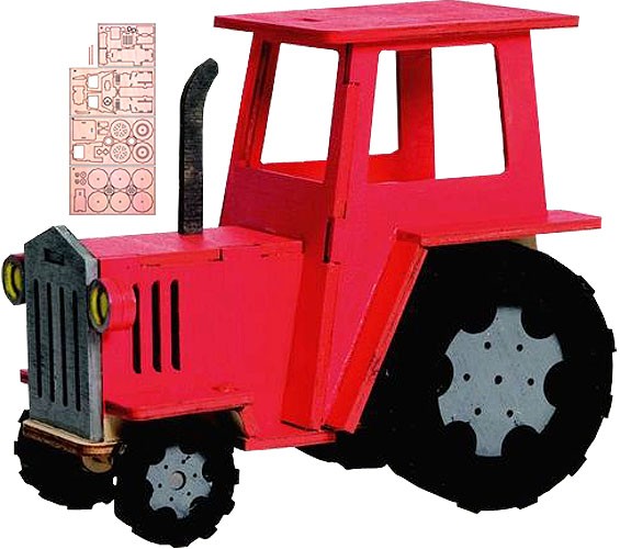 Drechslerei Kuhnert Bastelset Traktor