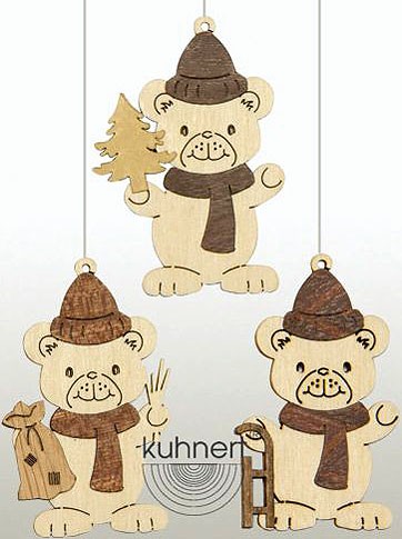 Drechslerei Kuhnert Baumschmuck Weihnachtsteddys