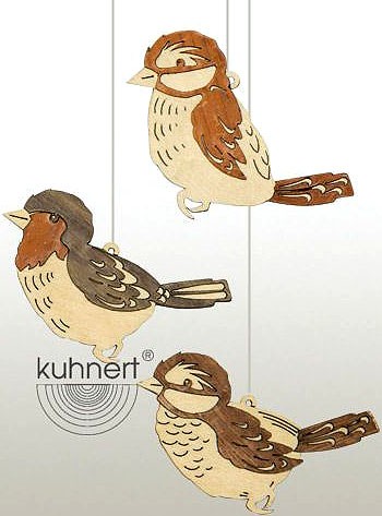 Drechslerei Kuhnert Baumschmuck Vögel