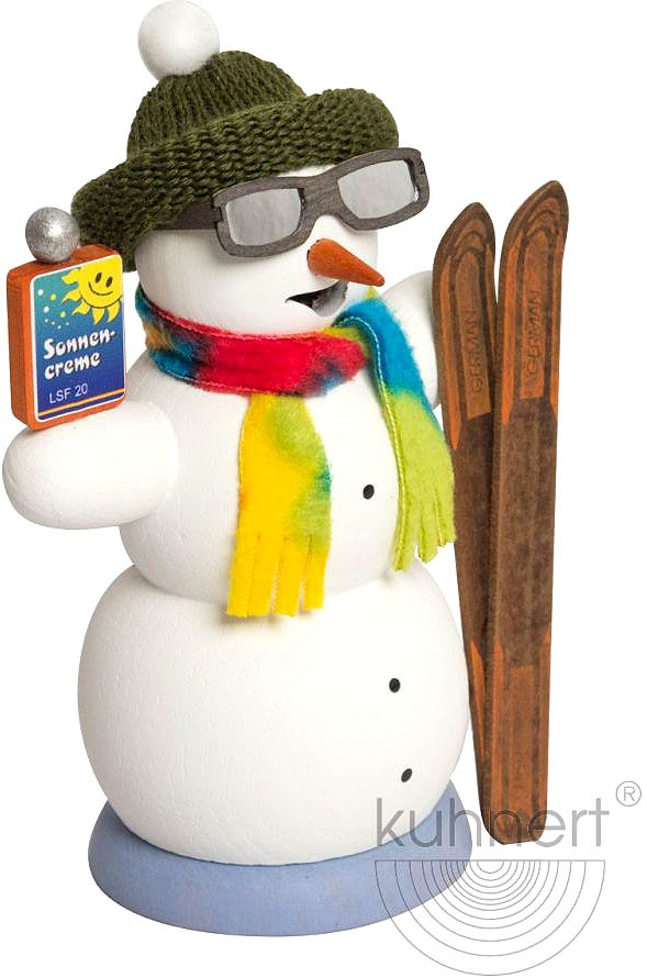 Drechslerei Kuhnert Räuchermann Schneemann Apre´s Ski