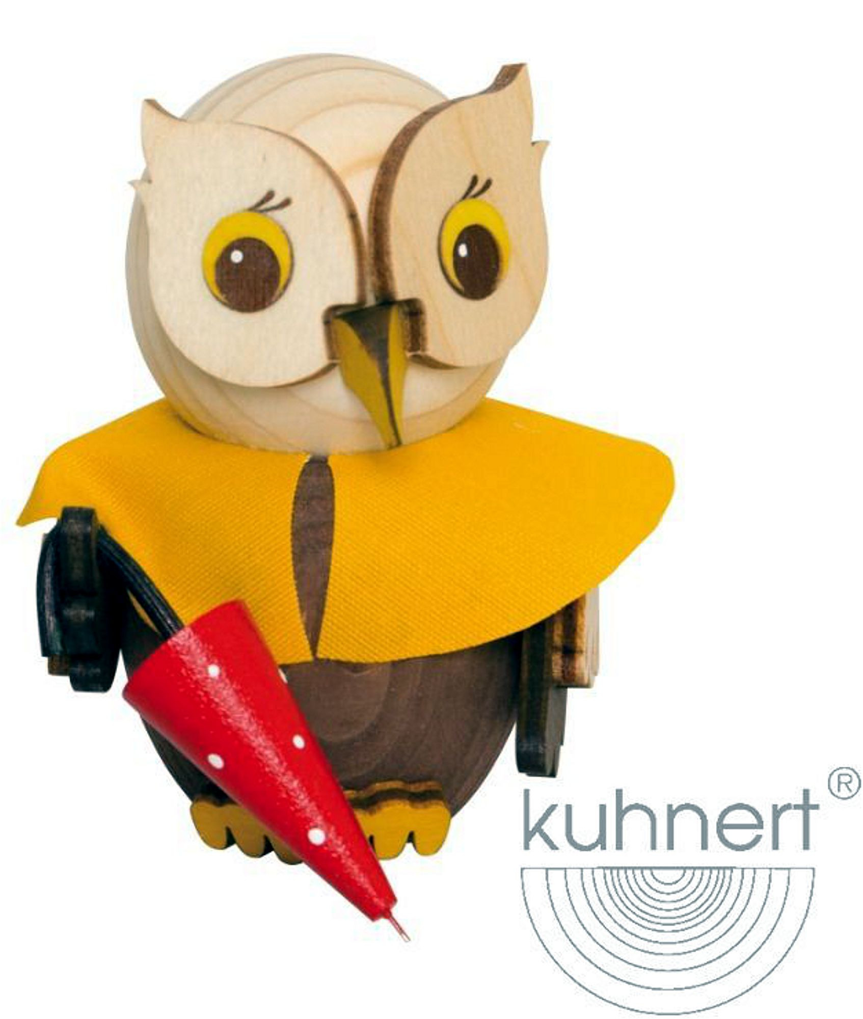 Drechslerei Kuhnert Mini-Eule mit Regenschirm